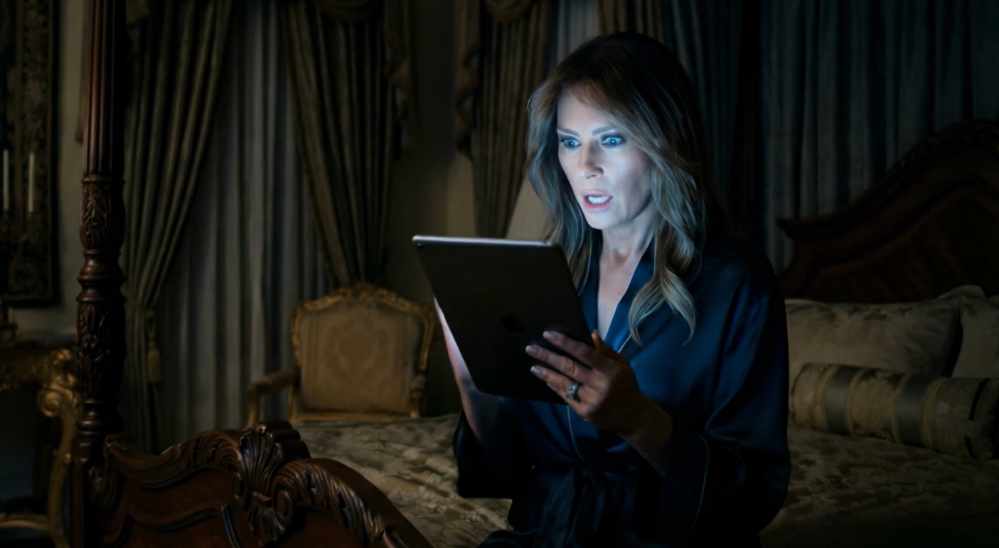Additional scene from the fictional Melania biopic advertisement