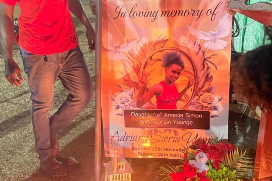 Guyanese Community in Nevis Holds Candlelight Vigil for 11-Year-Old Adrianna Younge 